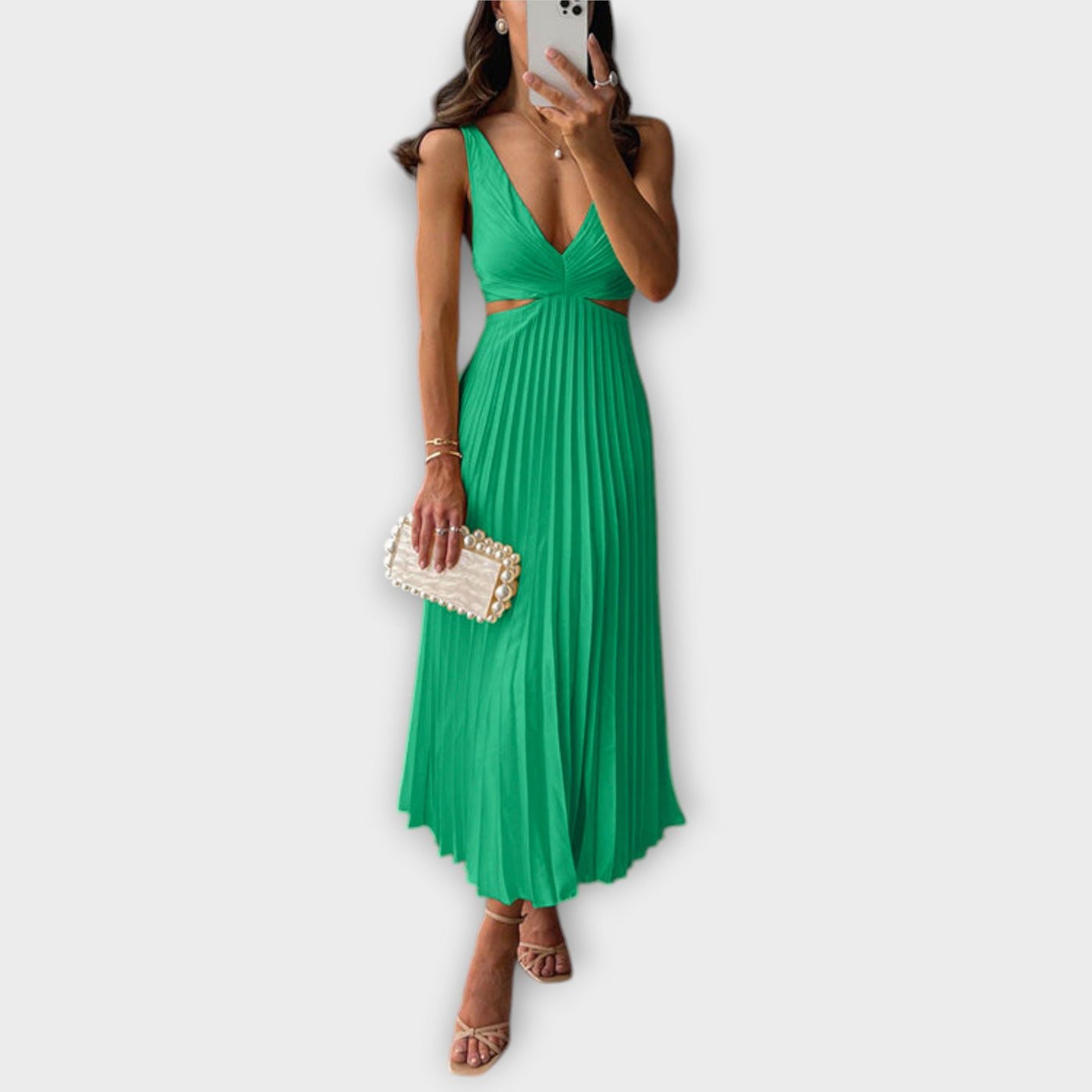 Elegant Midi Evening Dress