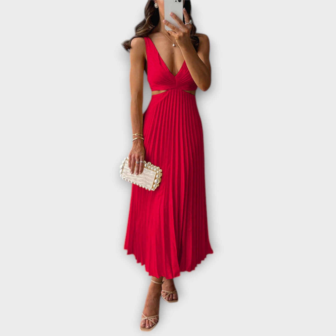 Elegant Midi Evening Dress
