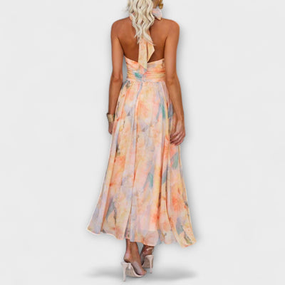 Naira Watercolor Maxi Dress