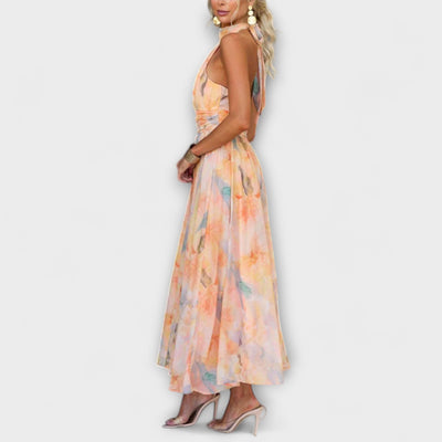 Naira Watercolor Maxi Dress