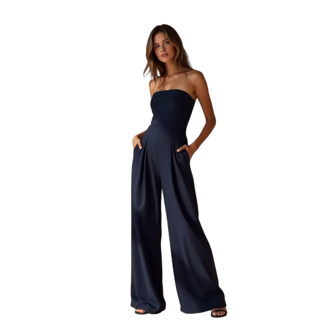 Amélie Elegant Strapless Jumpsuit