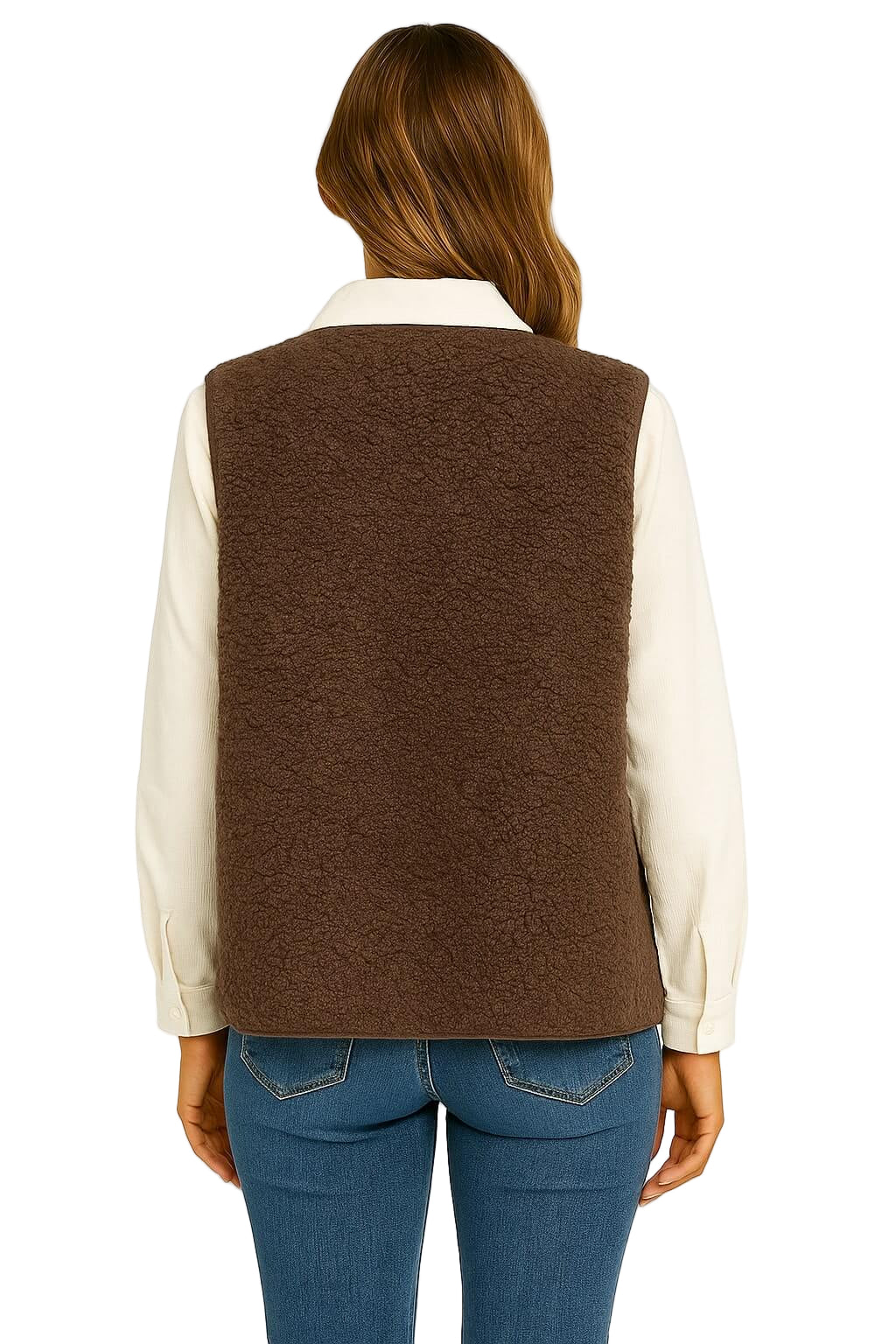 ELLA | WARME VEST VAN ZACHTE WOL MET KNOPEN