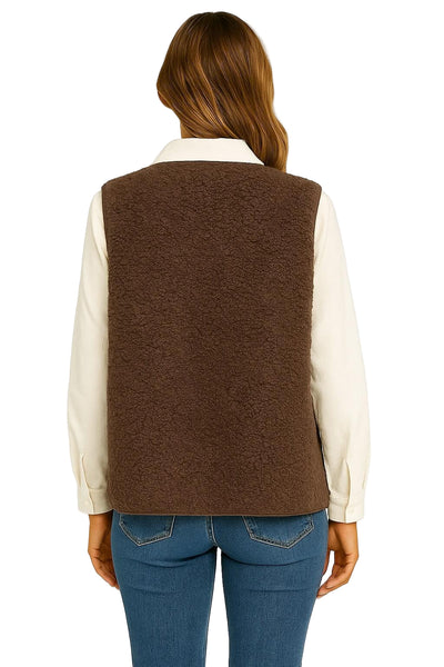 ELLA | WARME VEST VAN ZACHTE WOL MET KNOPEN