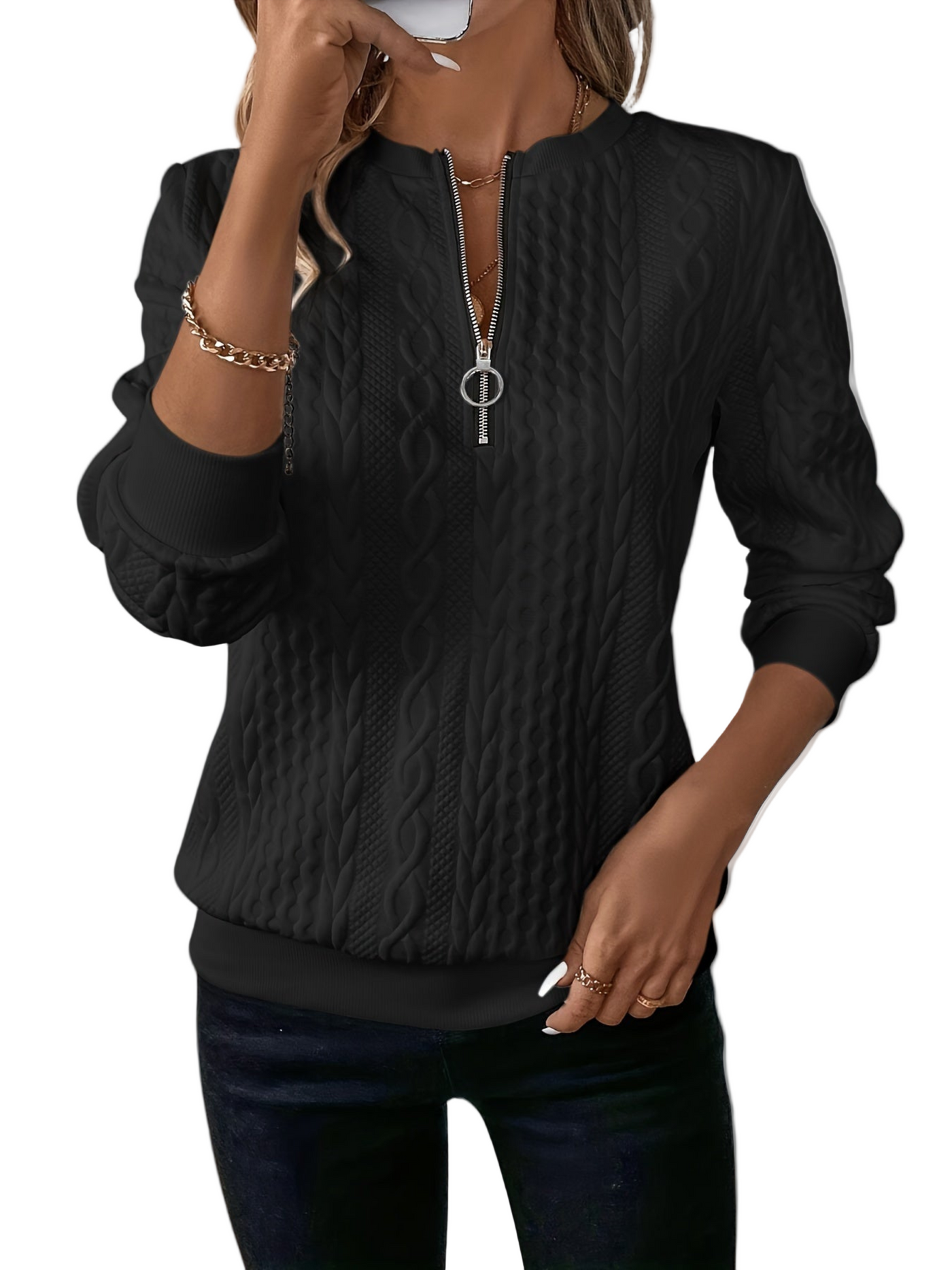 LIORA | CABLE KNIT TRUI