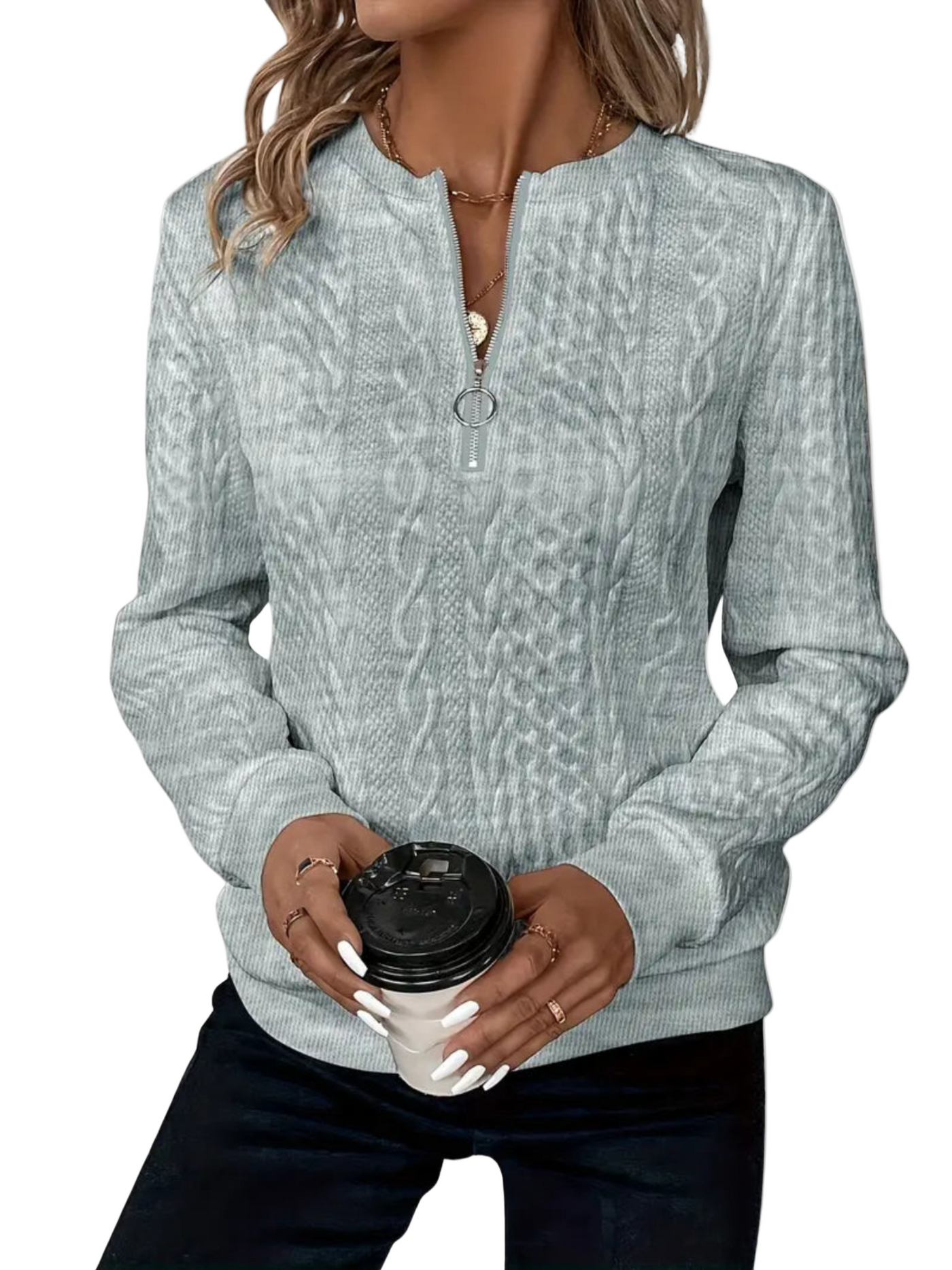 LIORA | CABLE KNIT TRUI