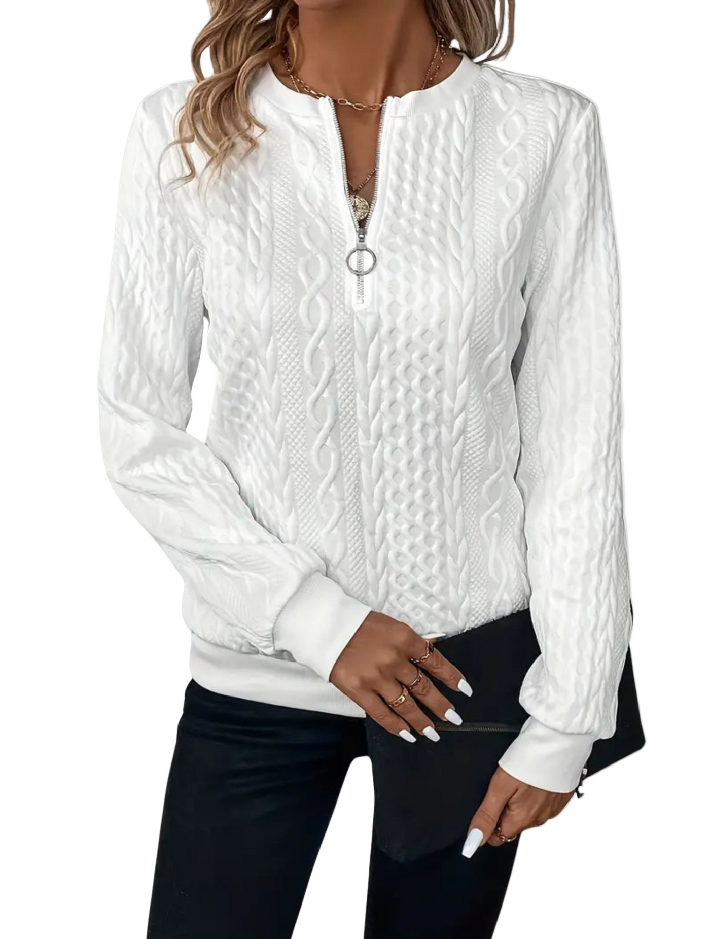 LIORA | CABLE KNIT TRUI