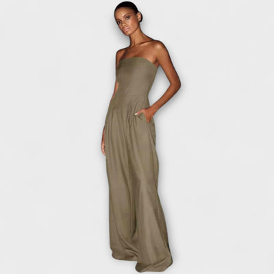 Amélie Elegant Strapless Jumpsuit
