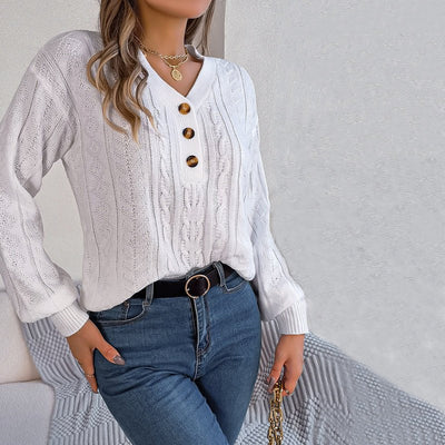 Louisa | Casual Gebreide Kabeltrui